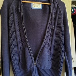 Aeropostale Navy Cable Sweater